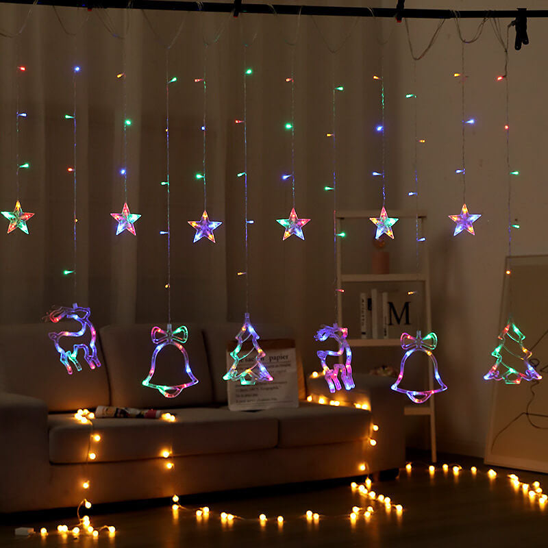 Zonne Stringverlichting Met Ster En Maan Hangende Vormen