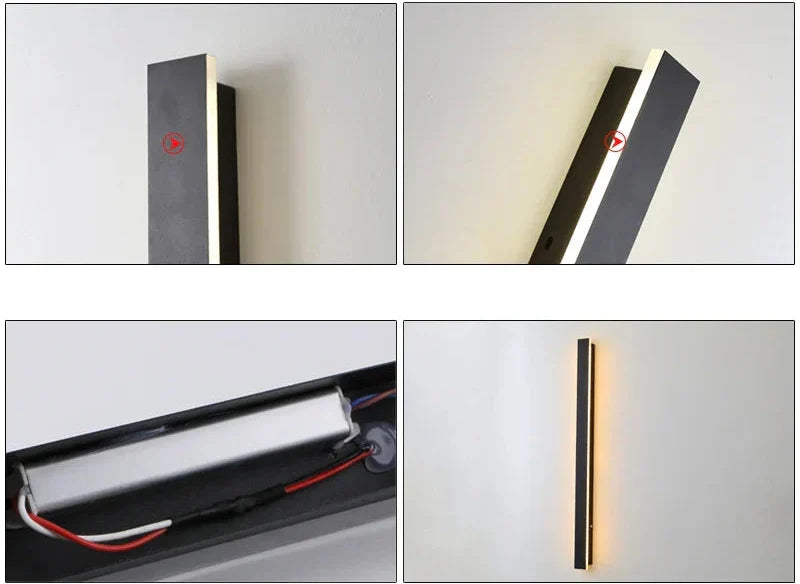 Applique murale LED extérieure moderne pour jardins et terrasses