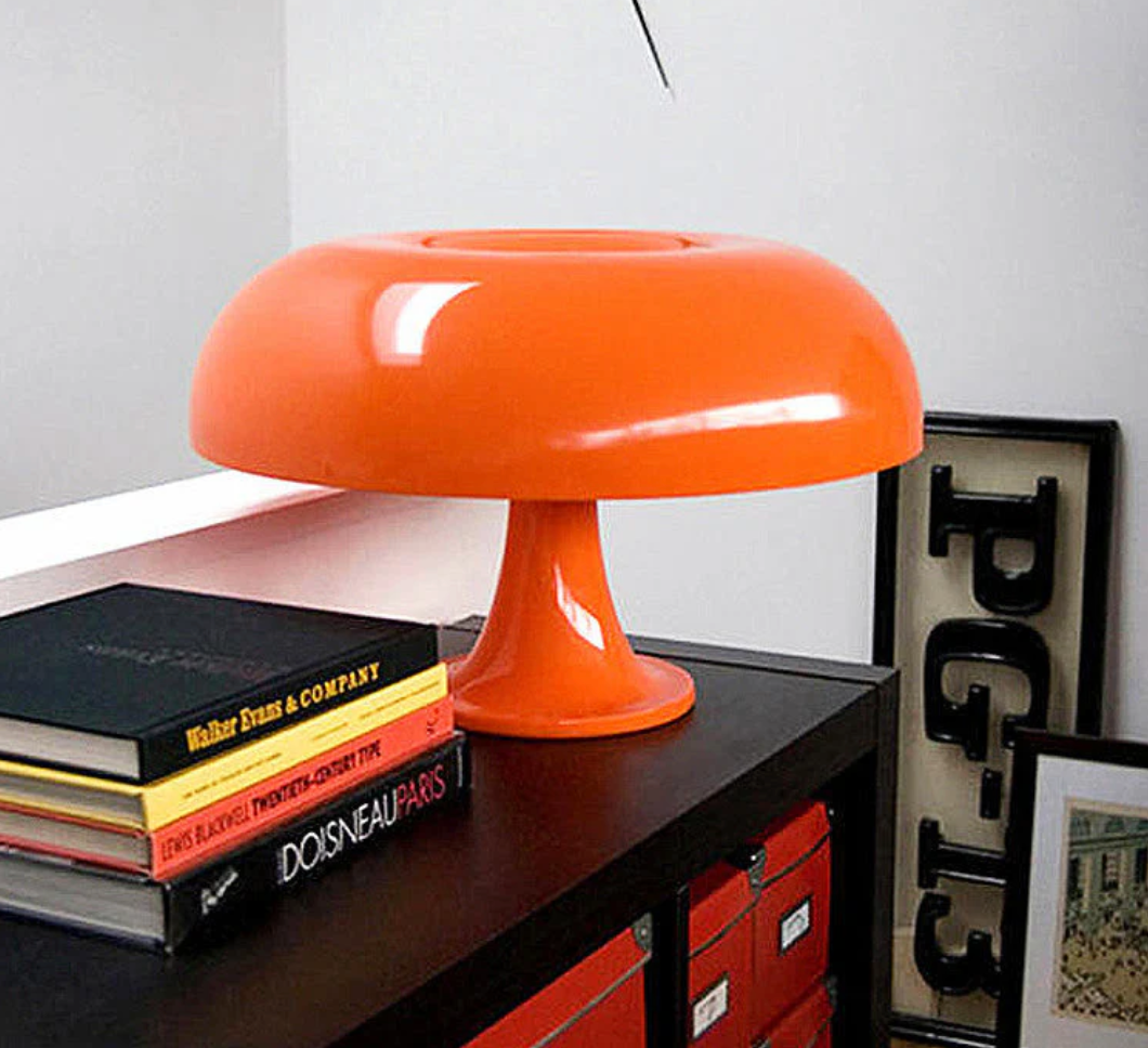 Lampe de table LED rechargeable en forme de champignon nordique