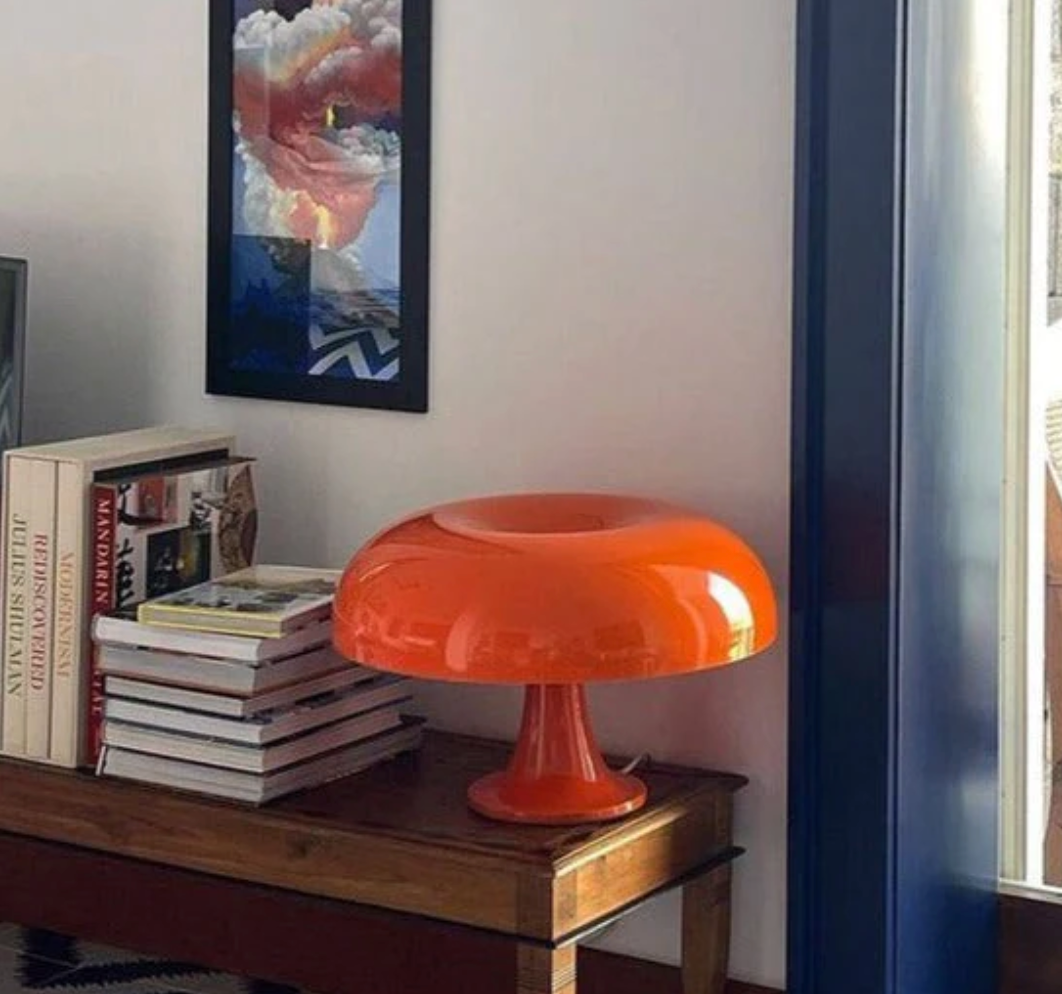 Lampe de table LED rechargeable en forme de champignon nordique