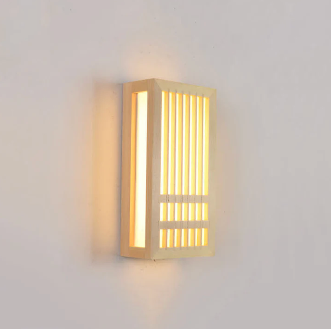 Japandi Houten Wandlamp LED Minimalistische Decoratieve Sconces
