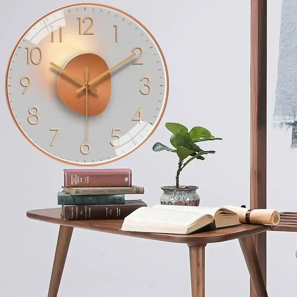 Modern Wall Clock Modern Decorative Non Ticking Home Clock