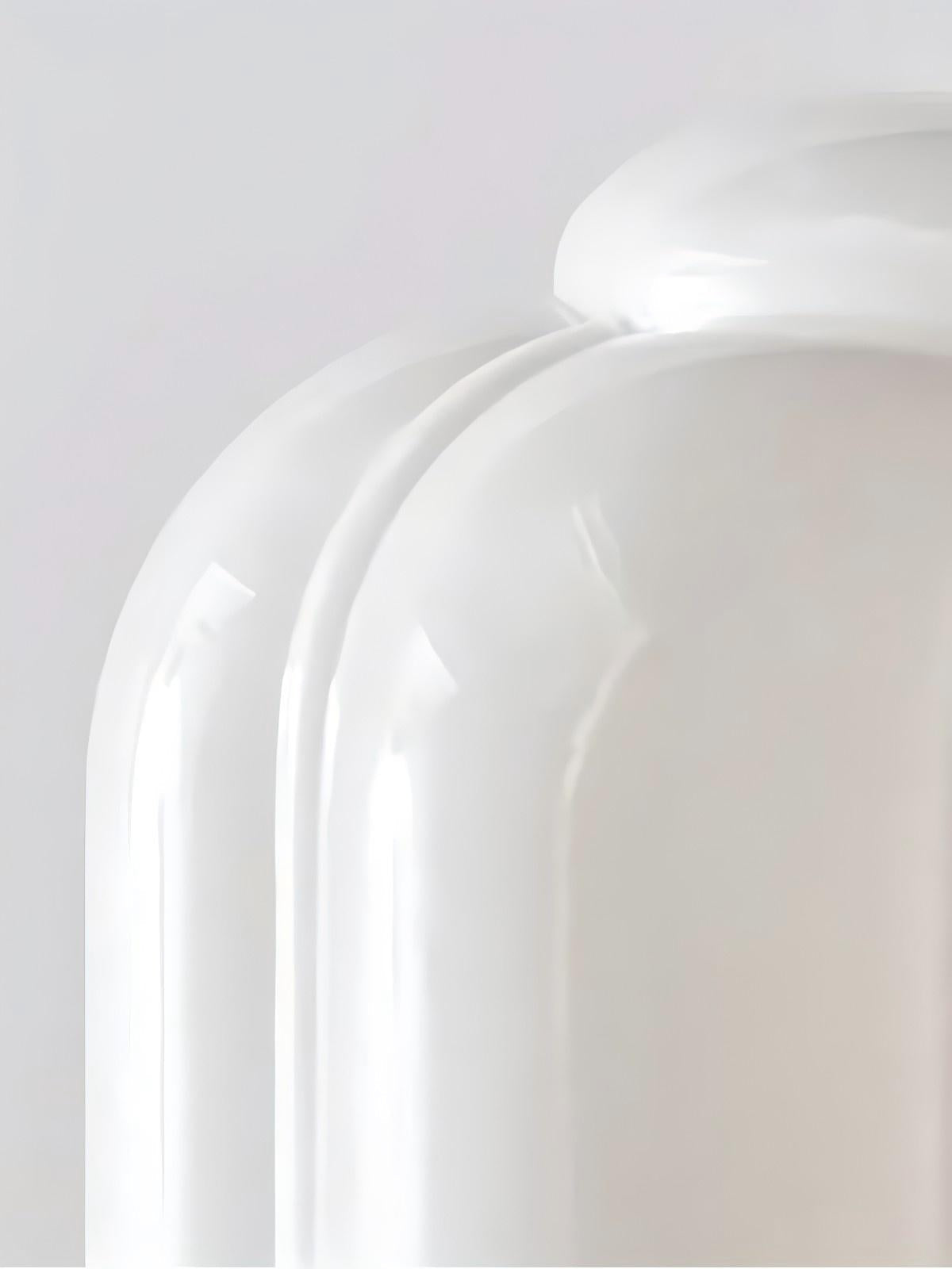 Vintage Milk Glass Semi-Flush Mount Pendant Light