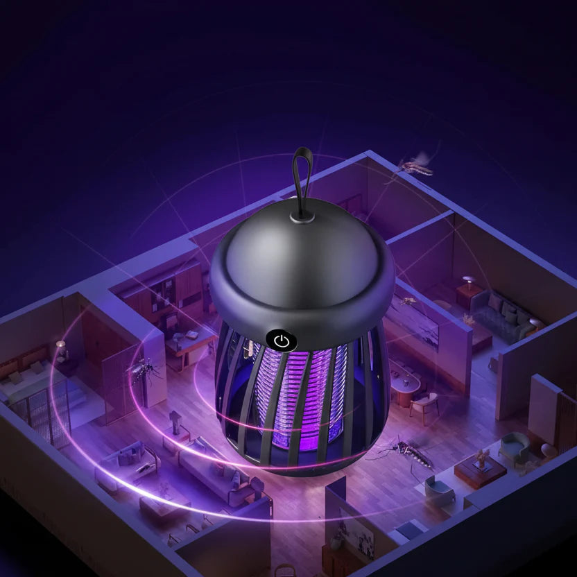 UV Muggenverdelger Lamp – 3000V Elektrische Insectenverdelger – Oplaadbaar