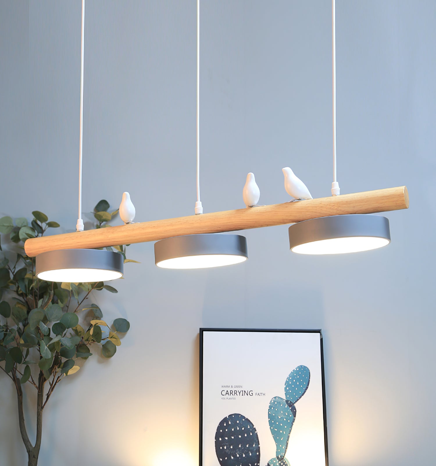 Nordic Bird Beam Pendant Lamp