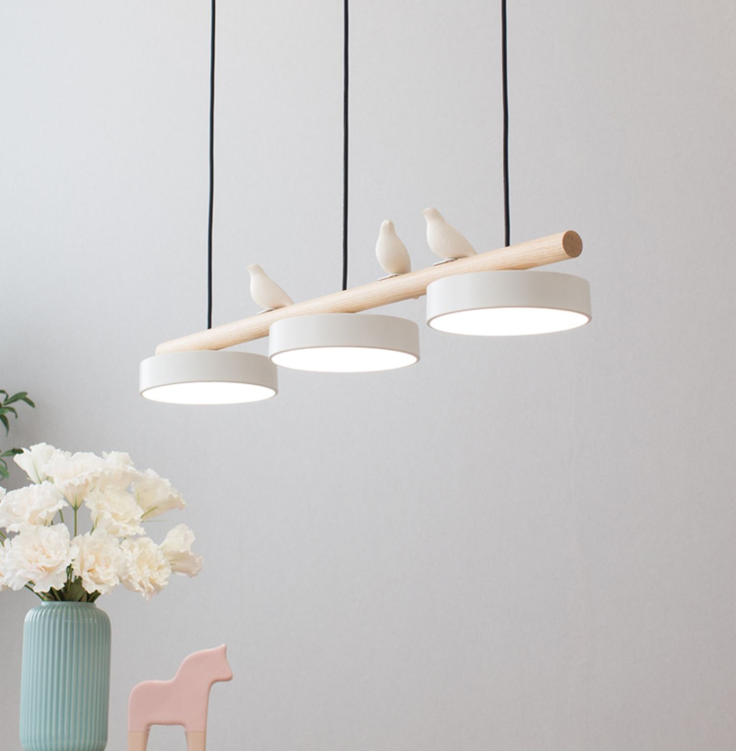 Nordic Bird Beam Pendant Lamp