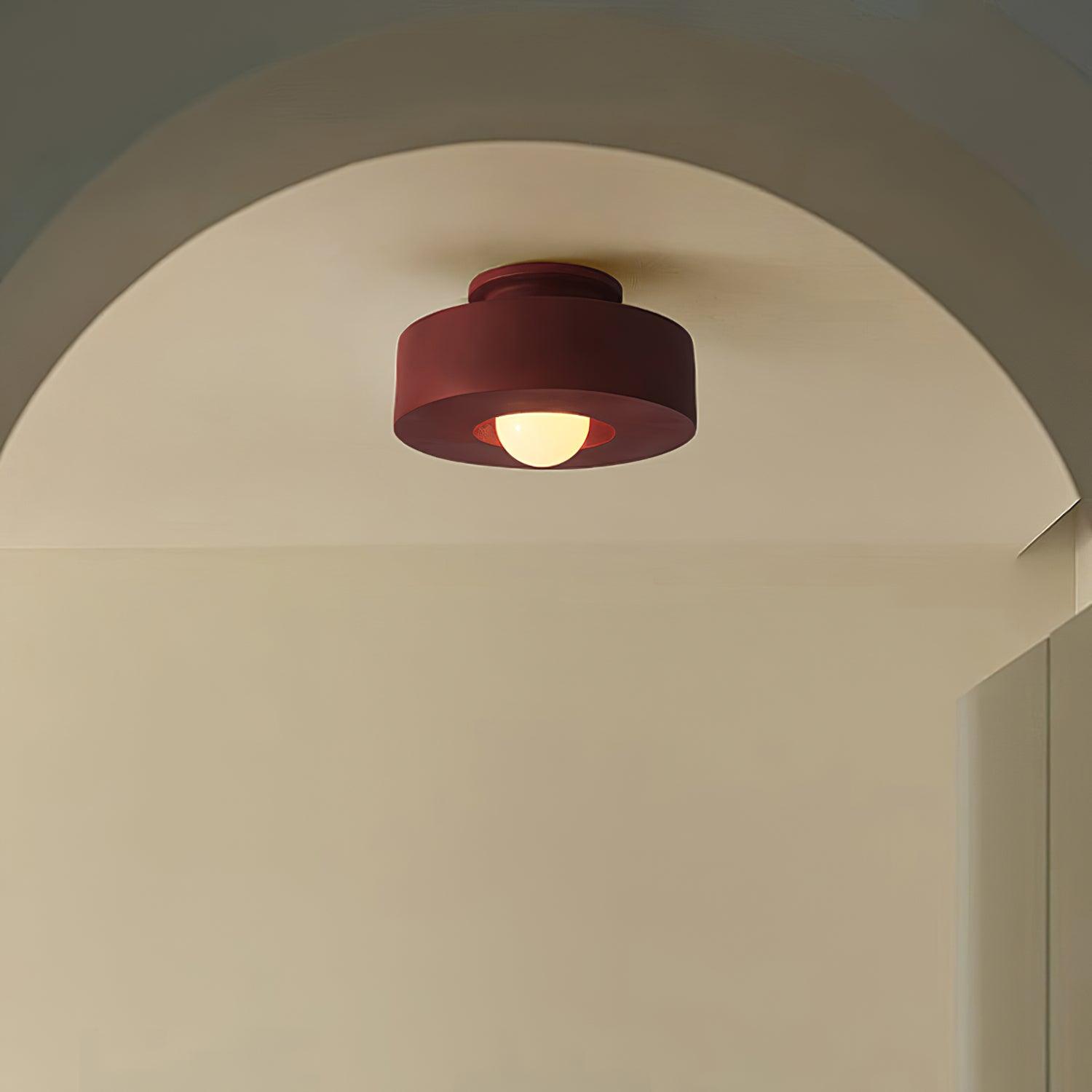 Modern Cylindrical Ceiling Lamp Artistic Design