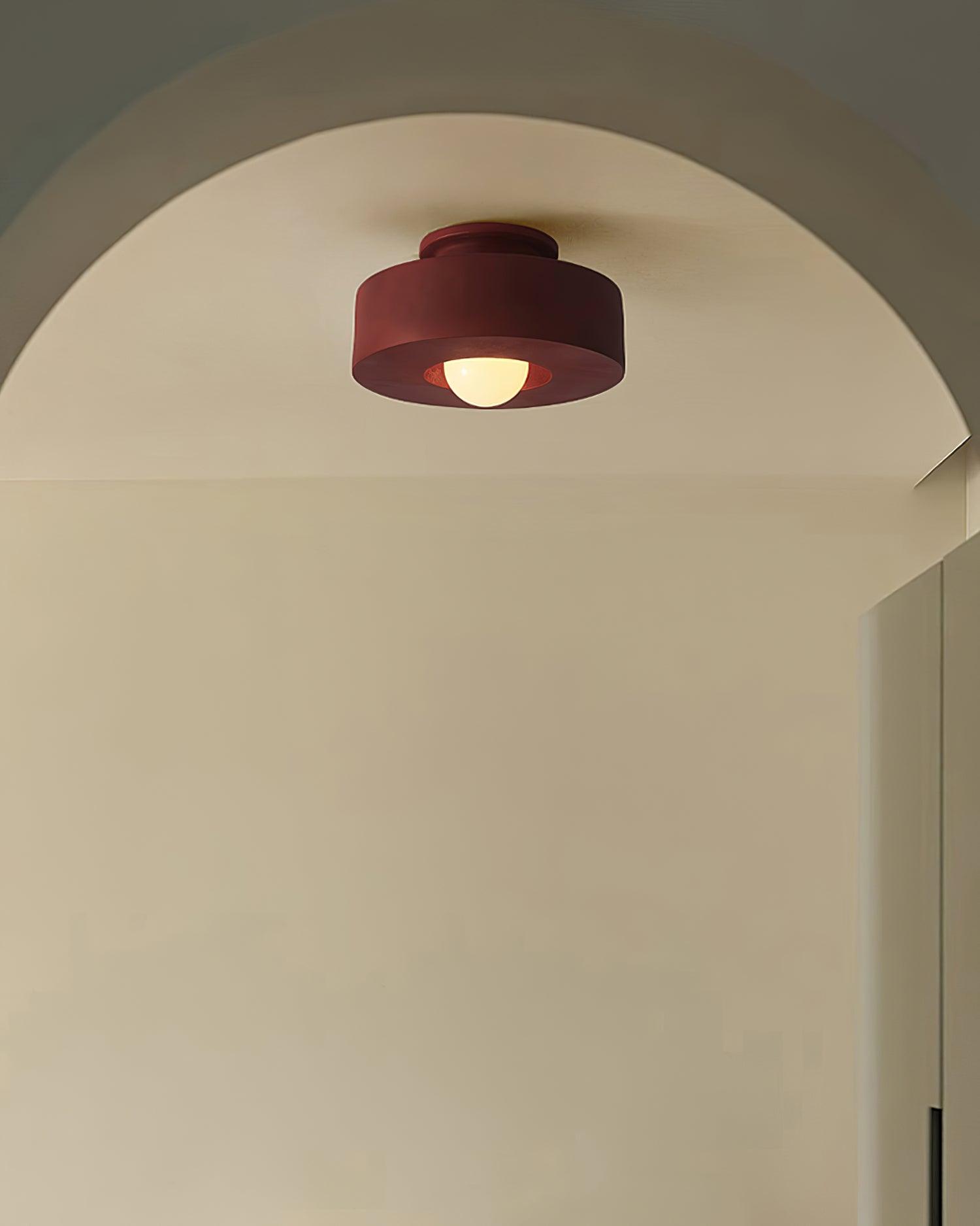 Modern Cylindrical Ceiling Lamp Artistic Design
