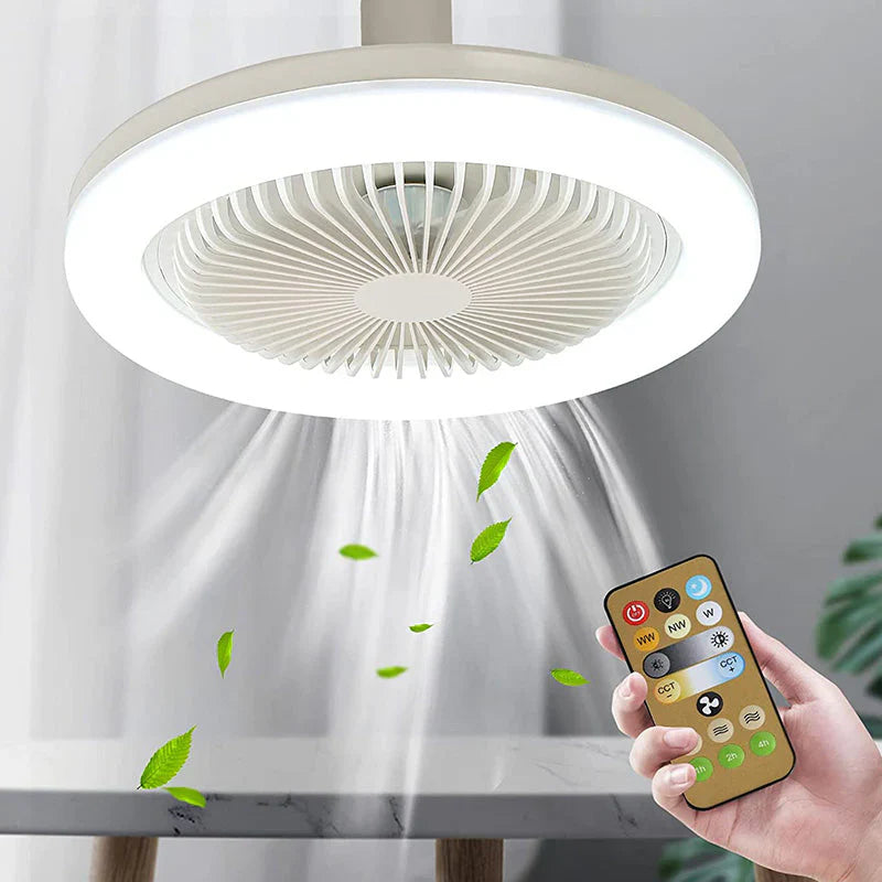 Plafondventilator Licht met Afstandsbediening en Ronde LED Ring