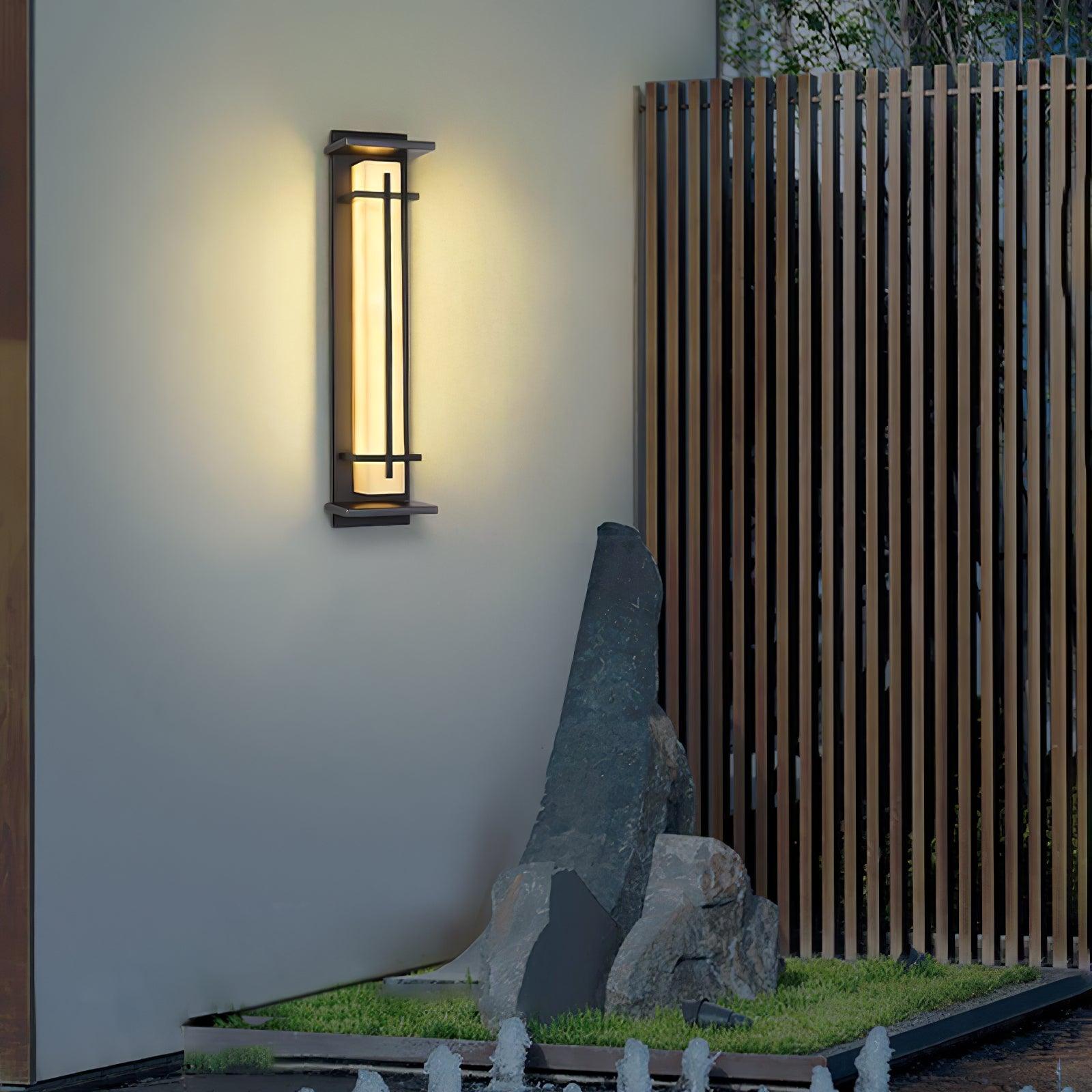 Outdoor Wall Light Waterproof LED Alabaster Style Exterior Lamp
