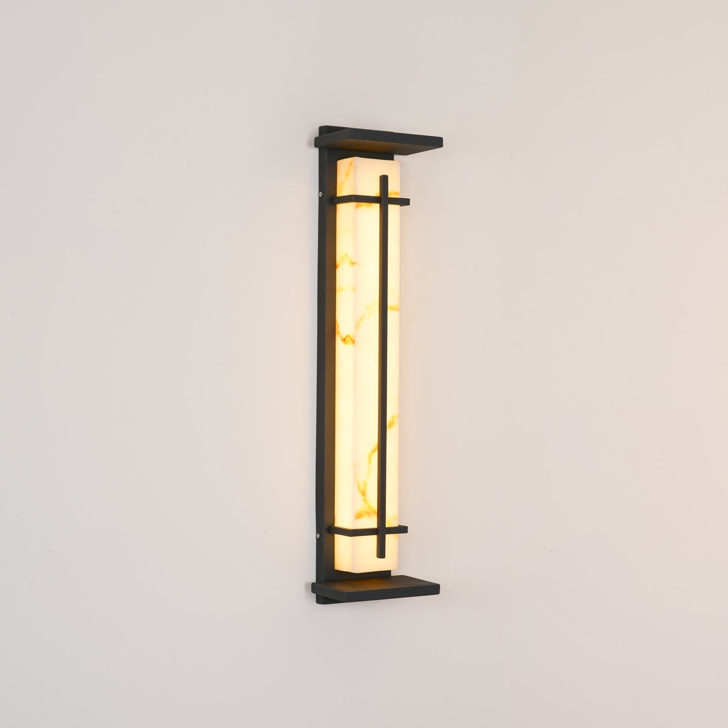 Outdoor Wall Light Waterproof LED Alabaster Style Exterior Lamp