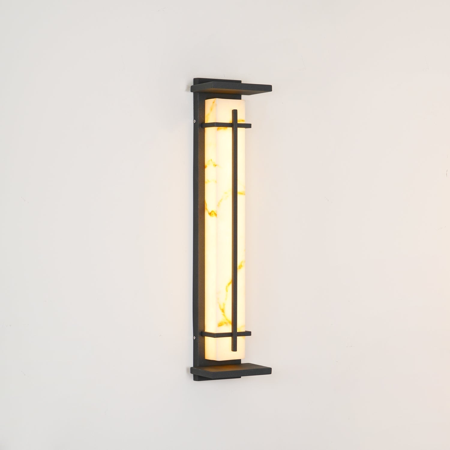 Outdoor Wall Light Waterproof LED Alabaster Style Exterior Lamp
