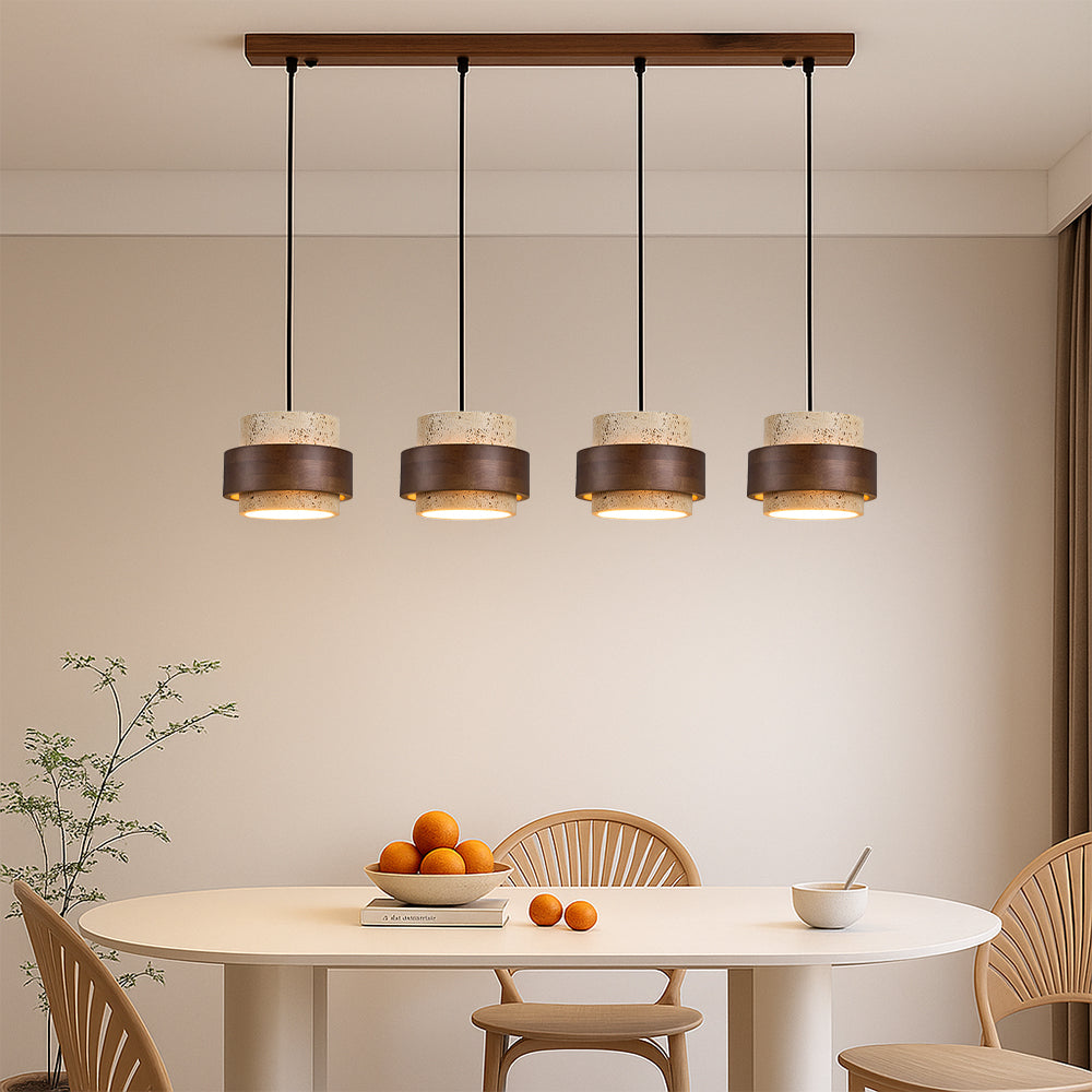 Minimalist Stone Barrel Pendant Lamp