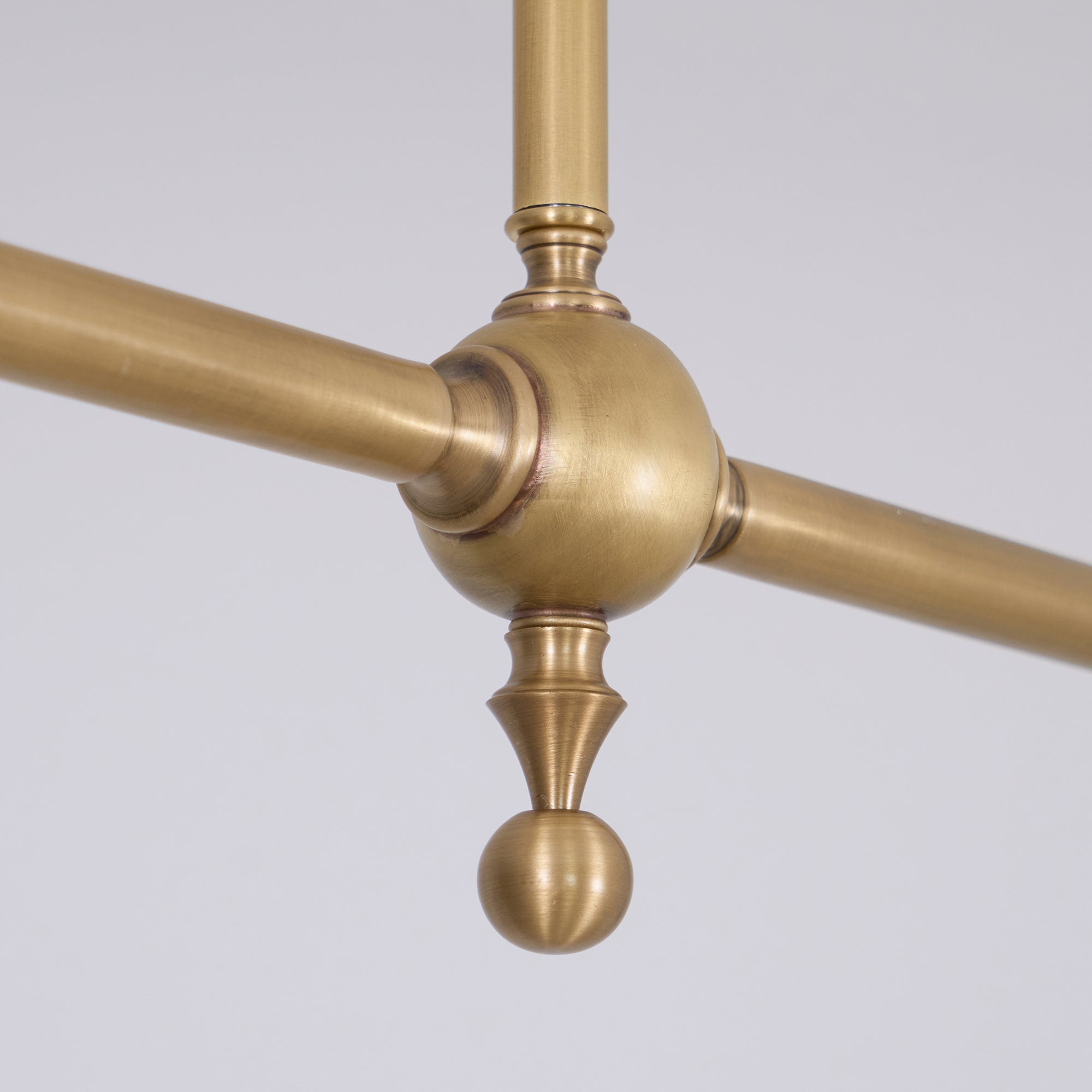 Brass Swing Arm Double Pendant Light