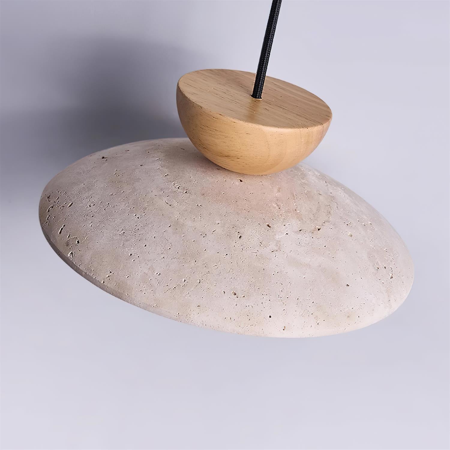 Travertine Dome Pendant Light
