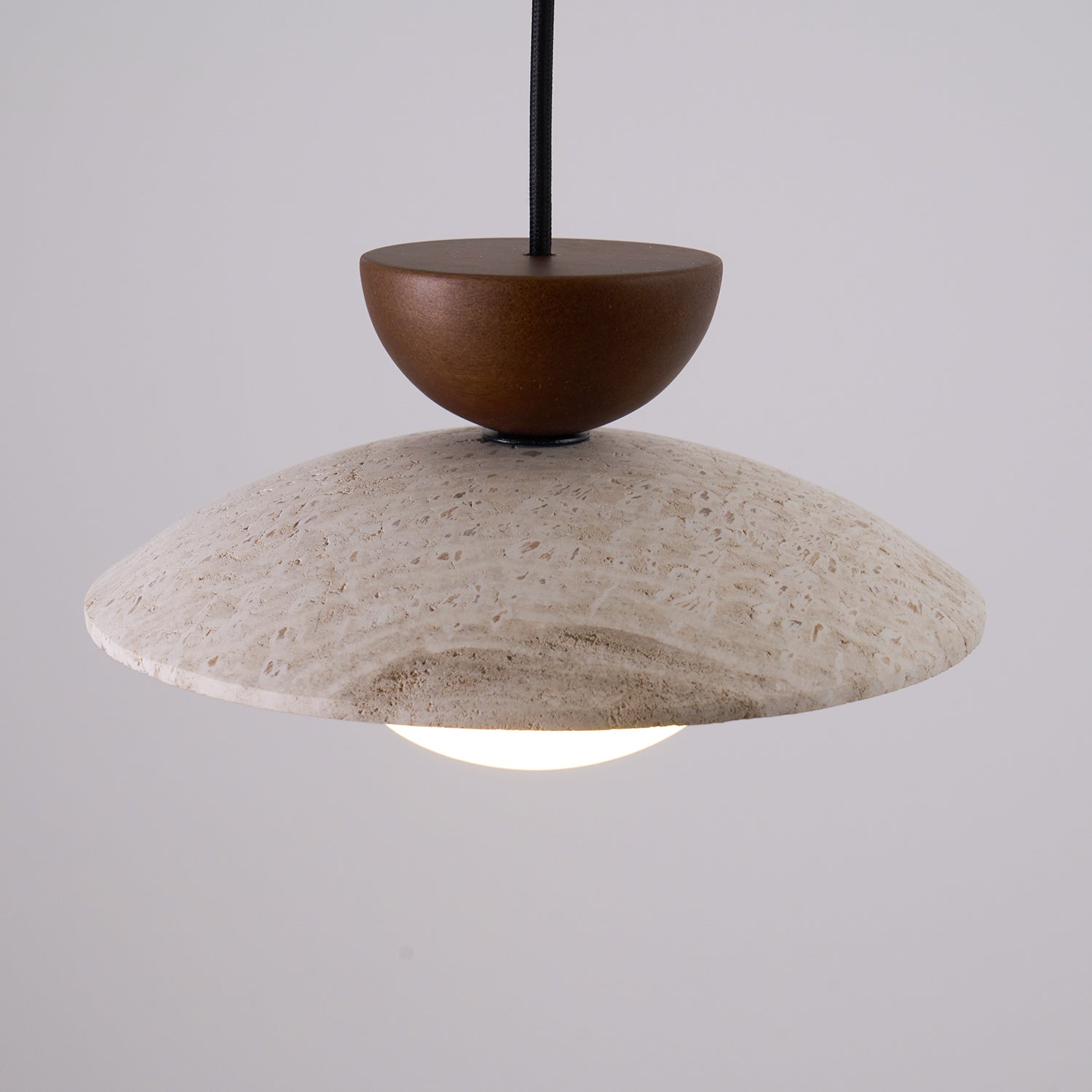 Travertine Dome Pendant Light
