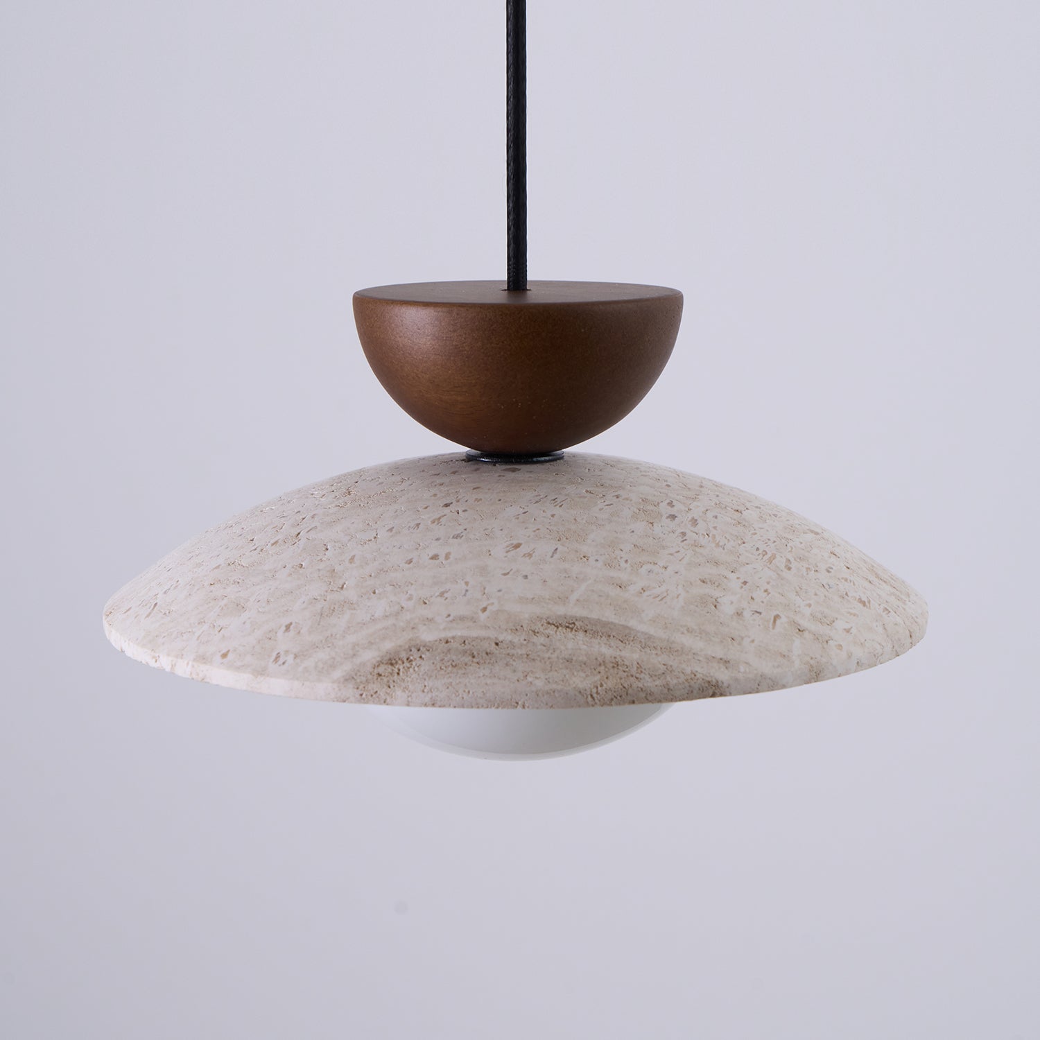 Travertine Dome Pendant Light