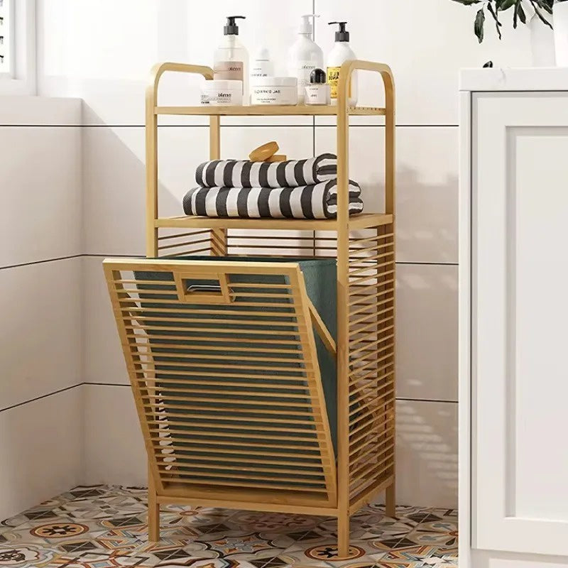 Tilt-out Bathroom Storage Shelf