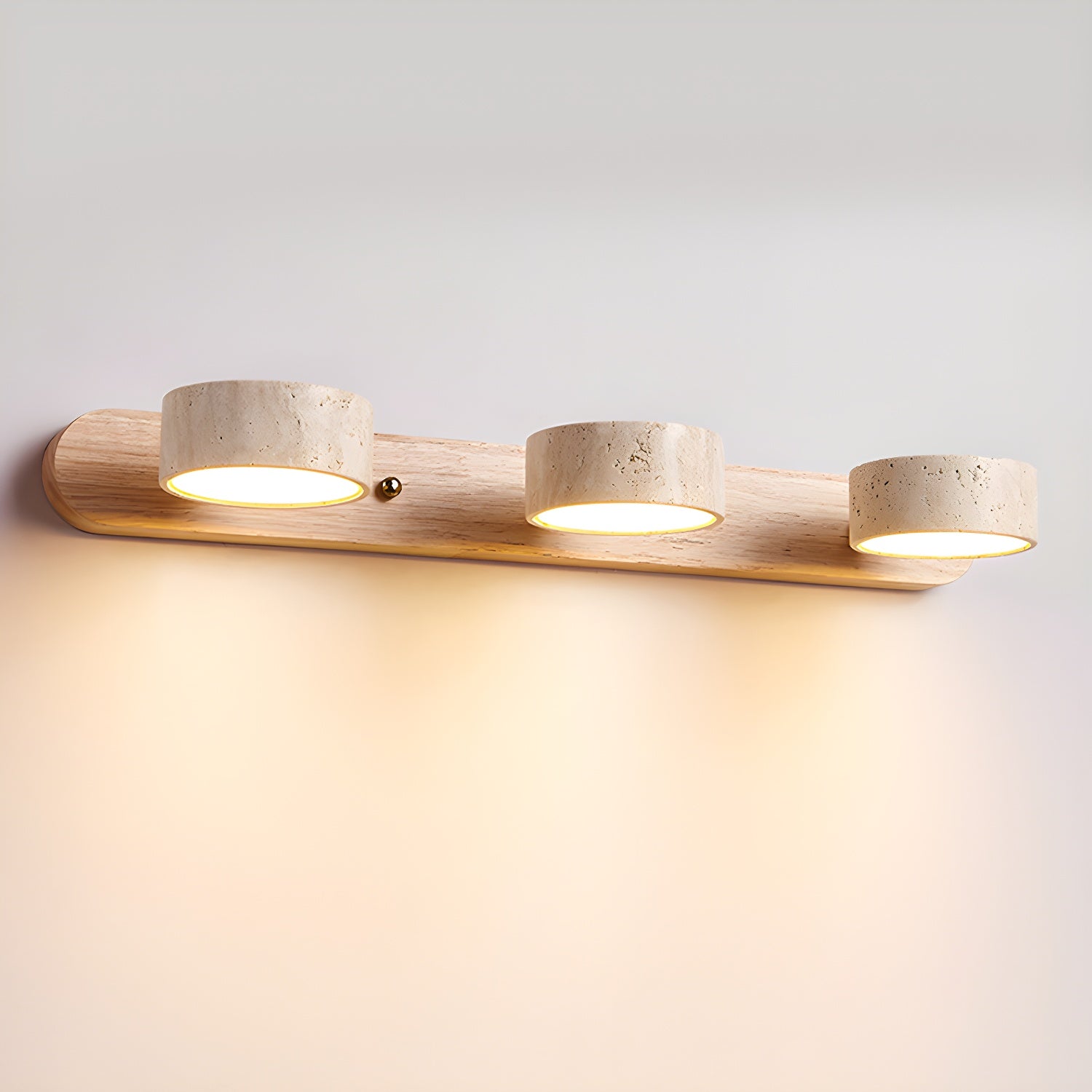Modern Travertine  Duo Wall Light