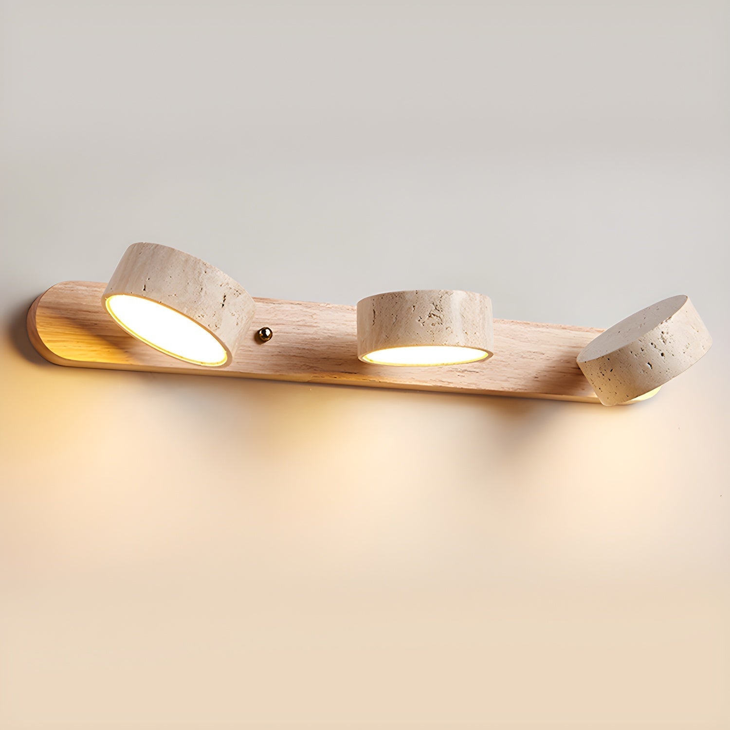 Modern Travertine  Duo Wall Light