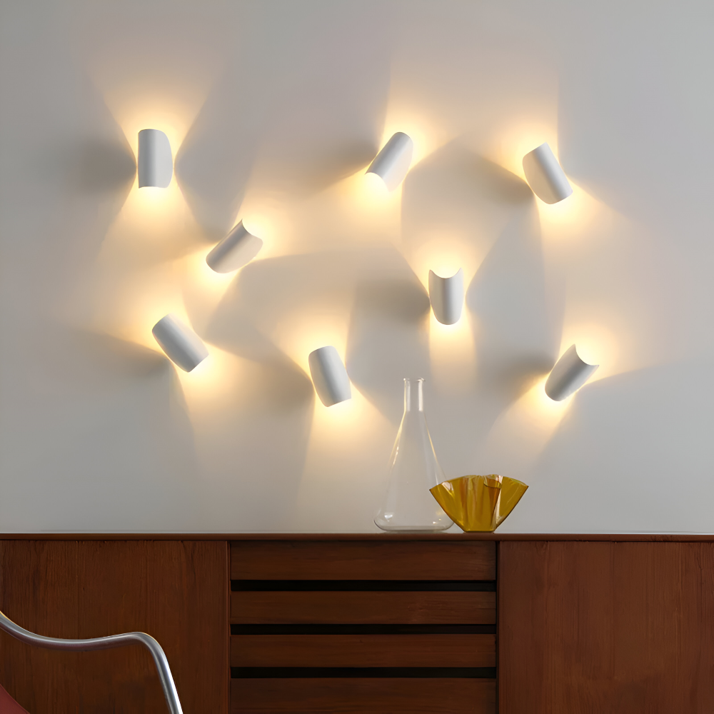 Modern Rotatable Curved Metal Wall Lamp