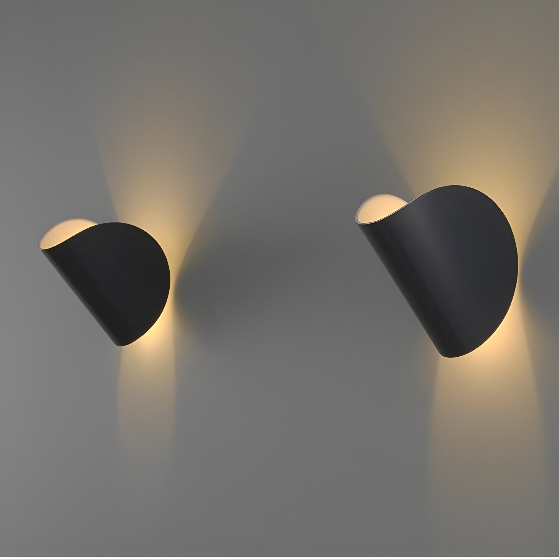 Modern Rotatable Curved Metal Wall Lamp