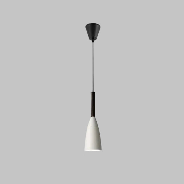 Three-Light Kitchen Ceiling Pendant with Tapered Metal Shades