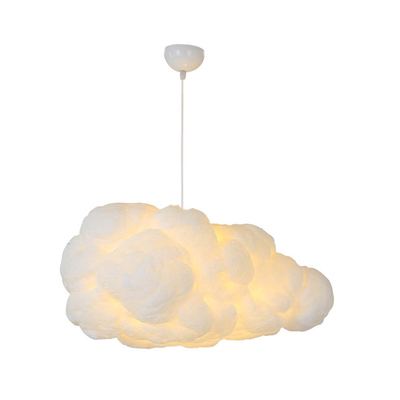 White cloud shaped ceiling pendant light