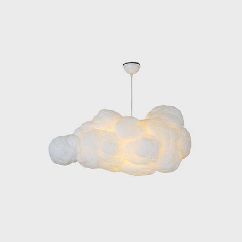 White cloud shaped ceiling pendant light