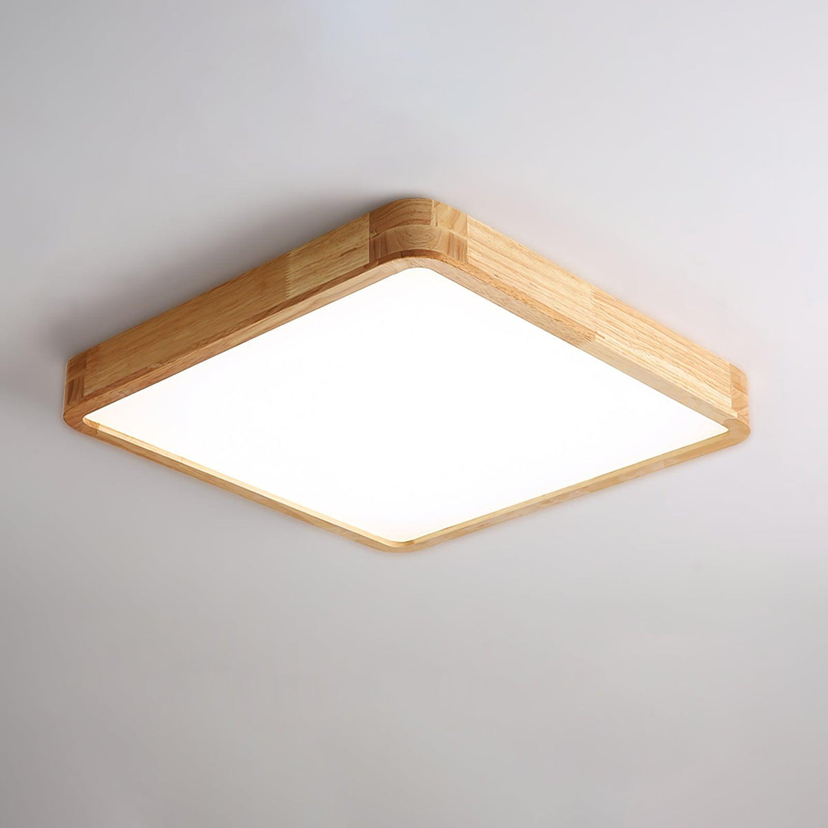 Wooden Geometric LED Ceiling Light