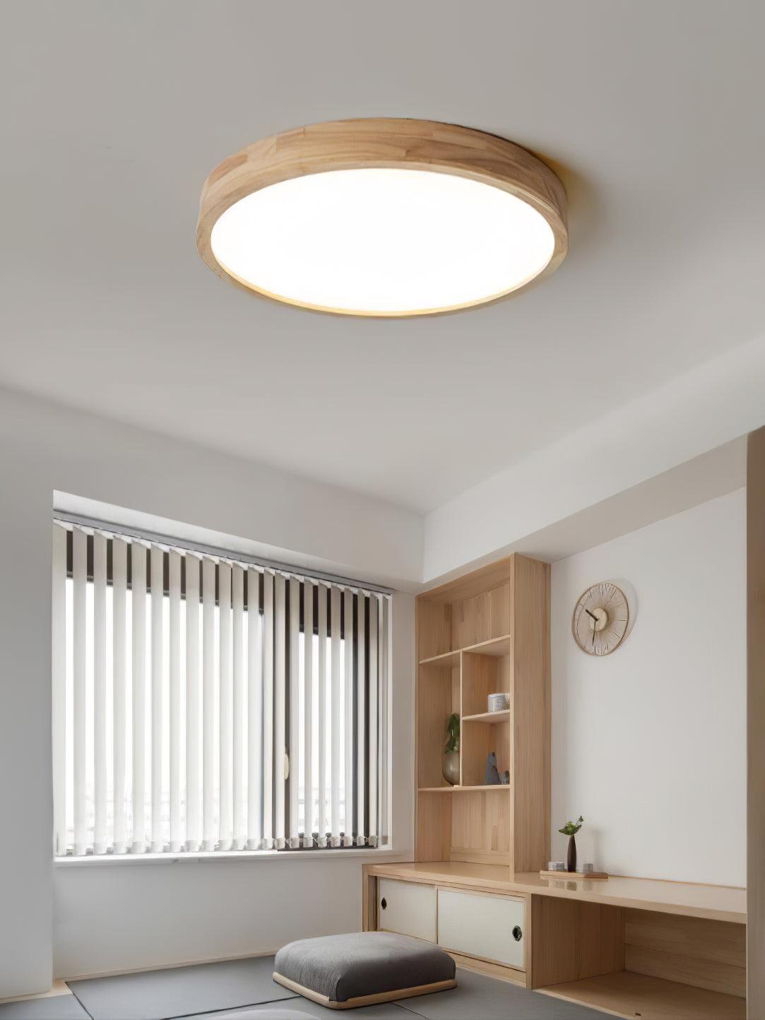 Wooden Geometric LED Ceiling Light