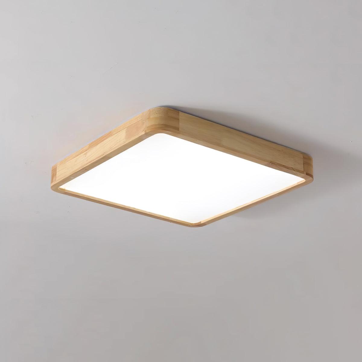 Wooden Geometric LED Ceiling Light