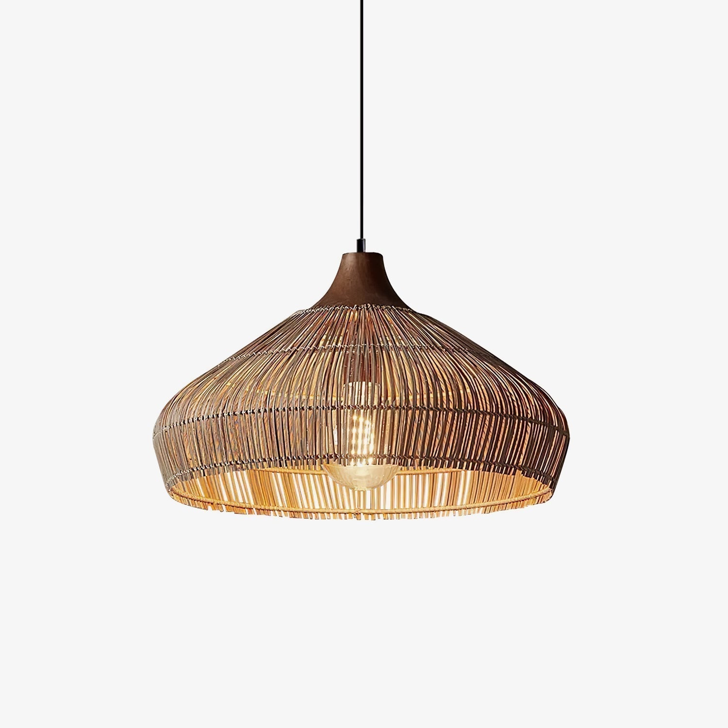 Woven Rattan Pendant Light