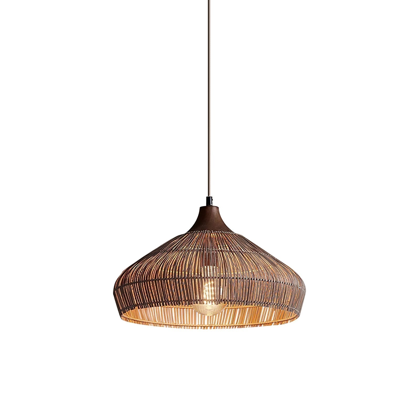 Woven Rattan Pendant Light