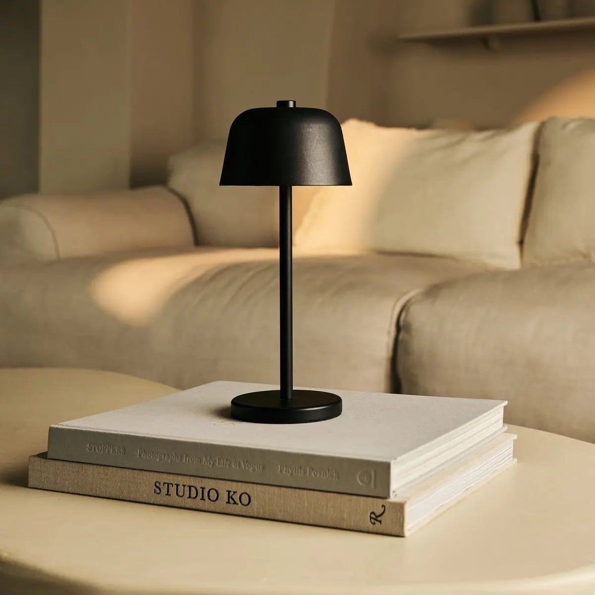 Rechargeable Table Lamp Cordless Metal Base