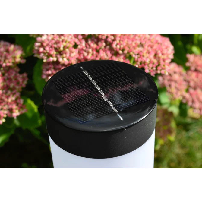 Zonne-energie 2 Stuks Aangedreven Tuin Bollard Lichten Met Cilindrische Behuizing