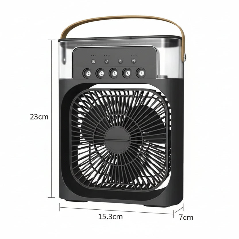 Draagbare Mini Luchtbevochtiger Ventilator – 2-in-1 Bureauluchtkoeler