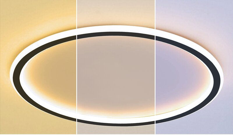 Modern LED Flush Mount Ceiling Light Round Slim Indoor Lamp