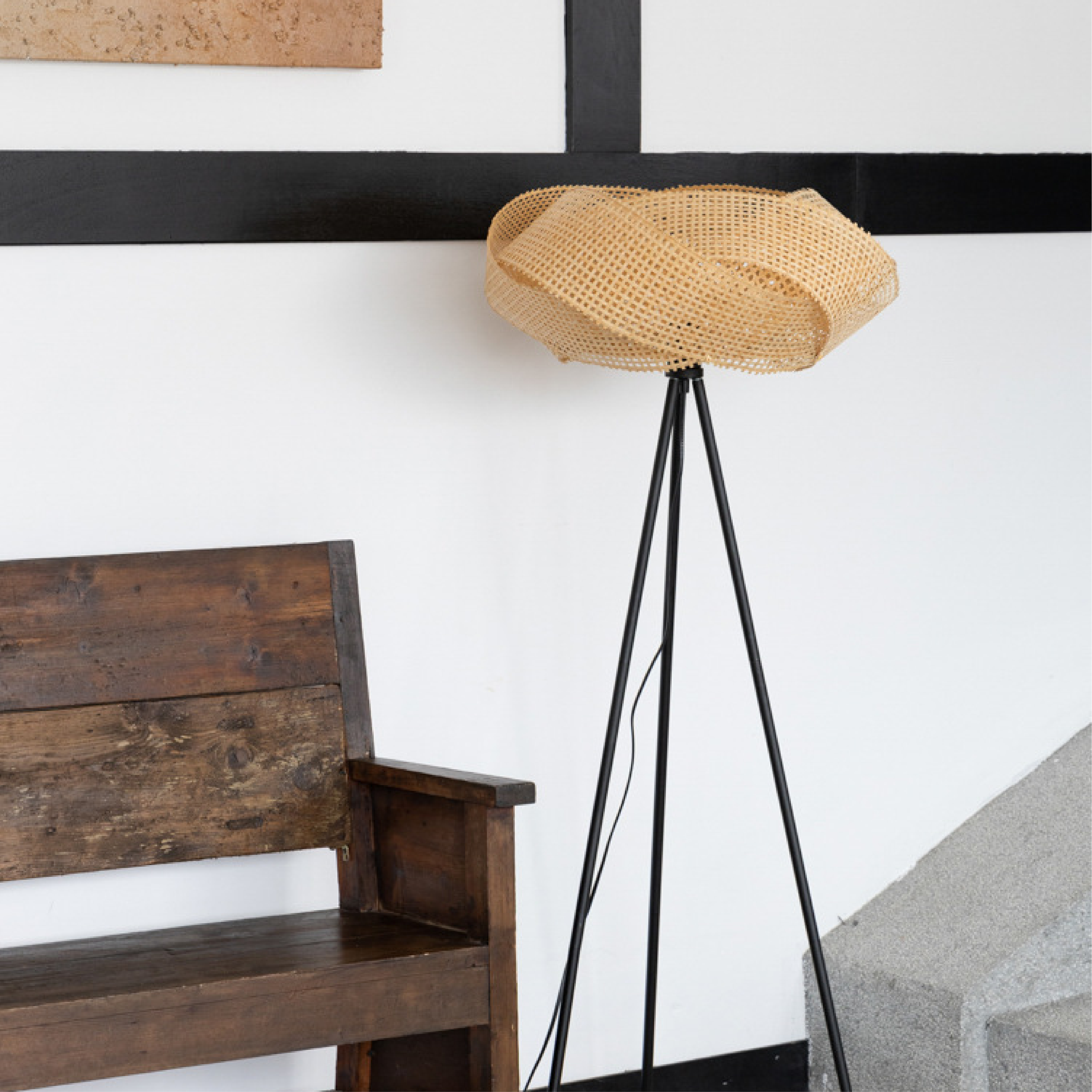 Minimalist Bamboo Floor Lamp