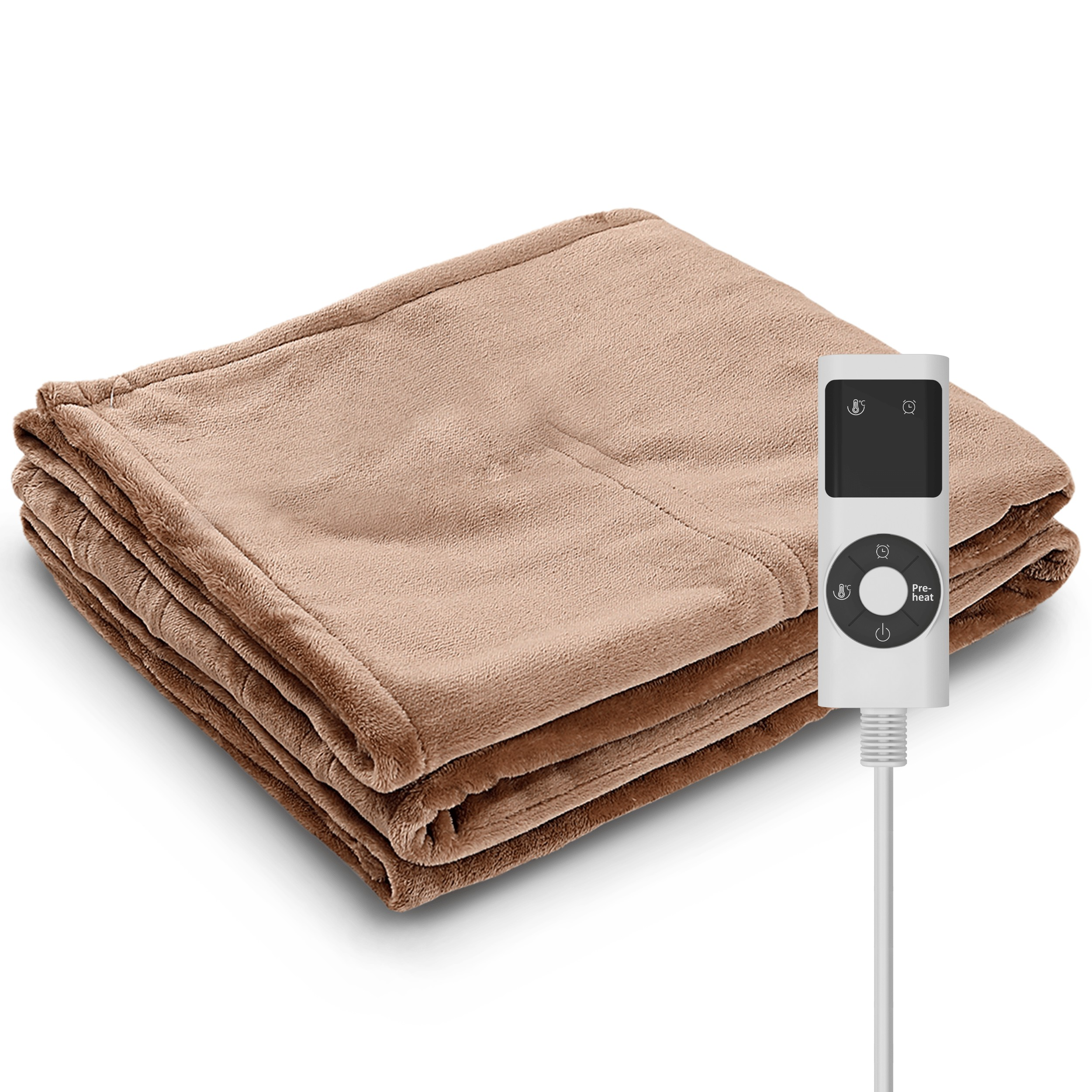 Couverture chauffante électrique pour lit avec 9 niveaux de chaleur réglables