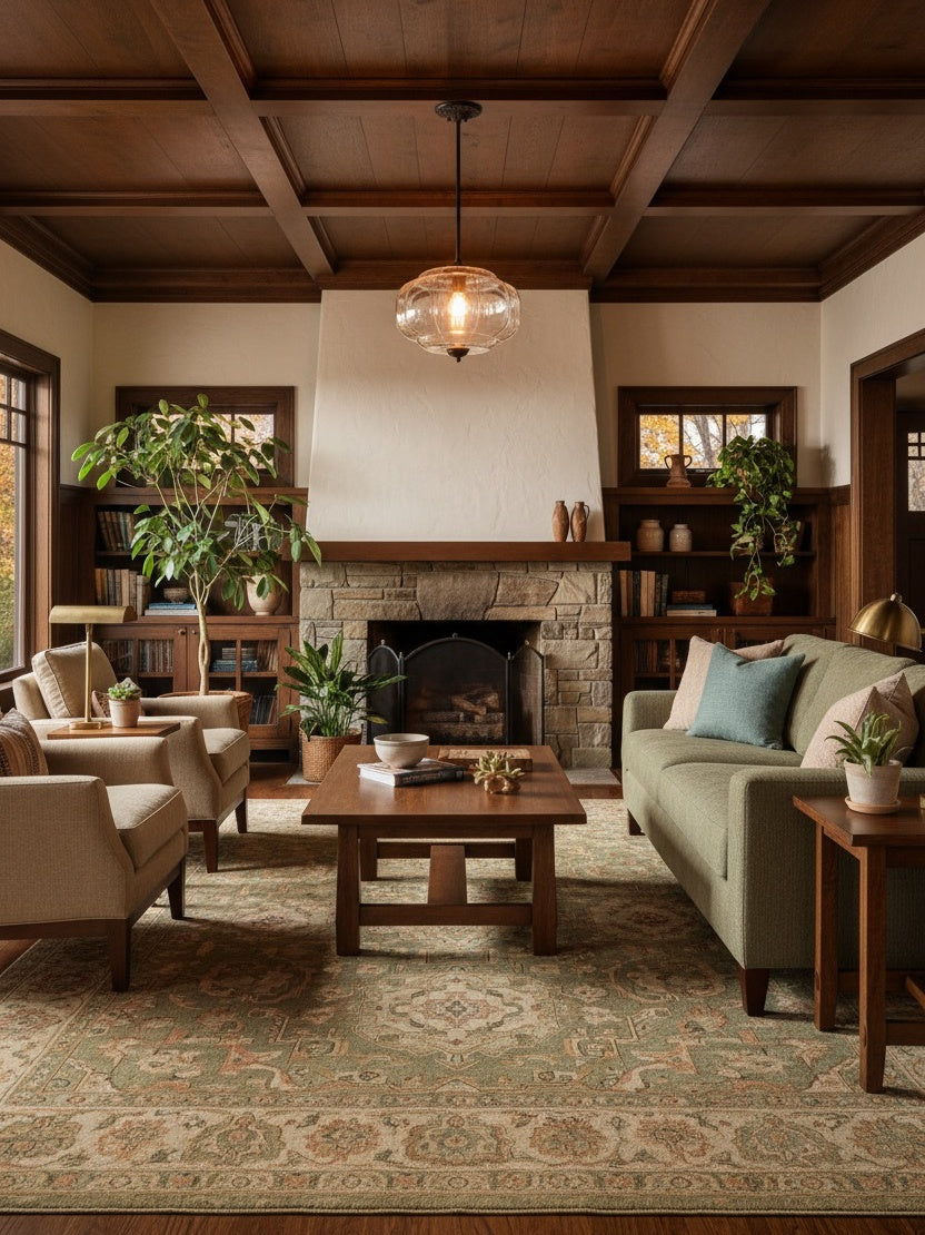 Vintage Milk Glass Semi-Flush Mount Pendant Light