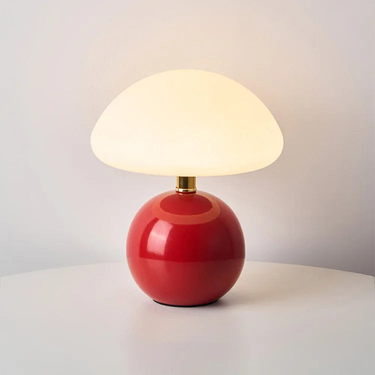 Retro Mushroom Bedside Lamp with Warm Decorative Glow