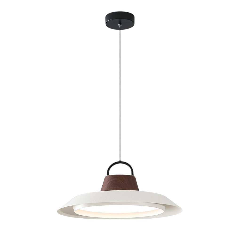 Scandinavian Wood & Metal Pendant Light