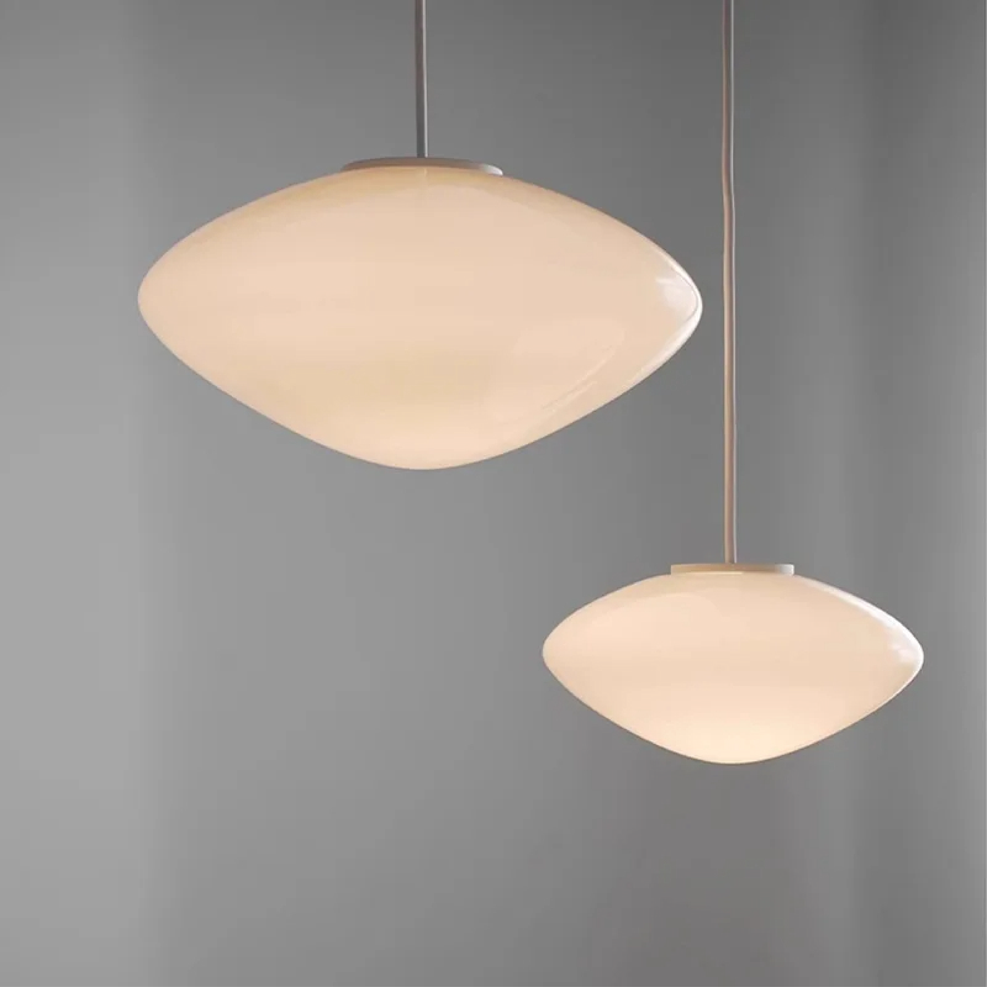 Modern Danish Opal Pendant Light