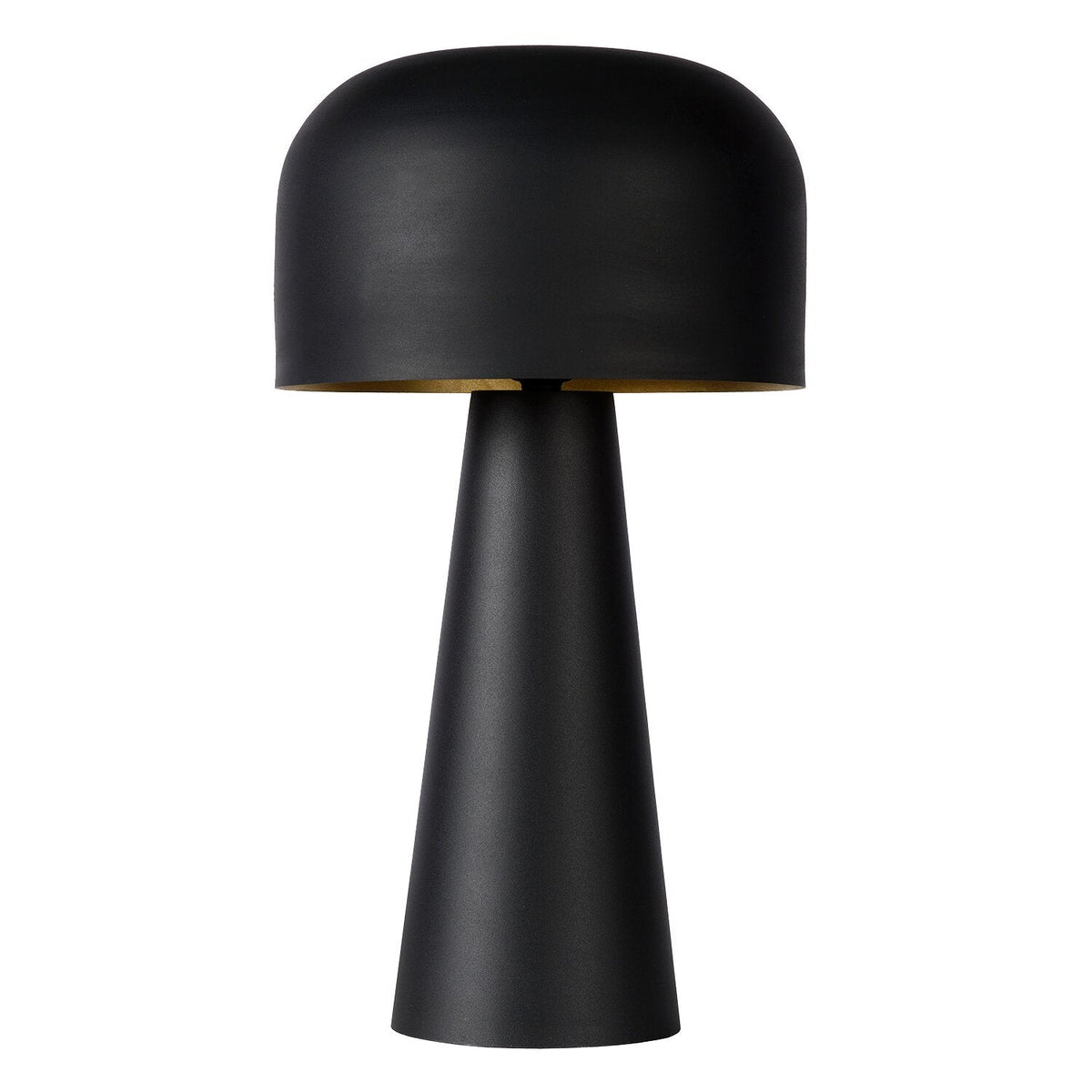 Lampe de table moderne en métal noir pour chambre et salon