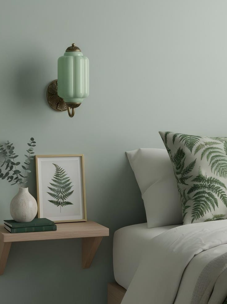 Vintage Milk Glass Wall Sconce Light