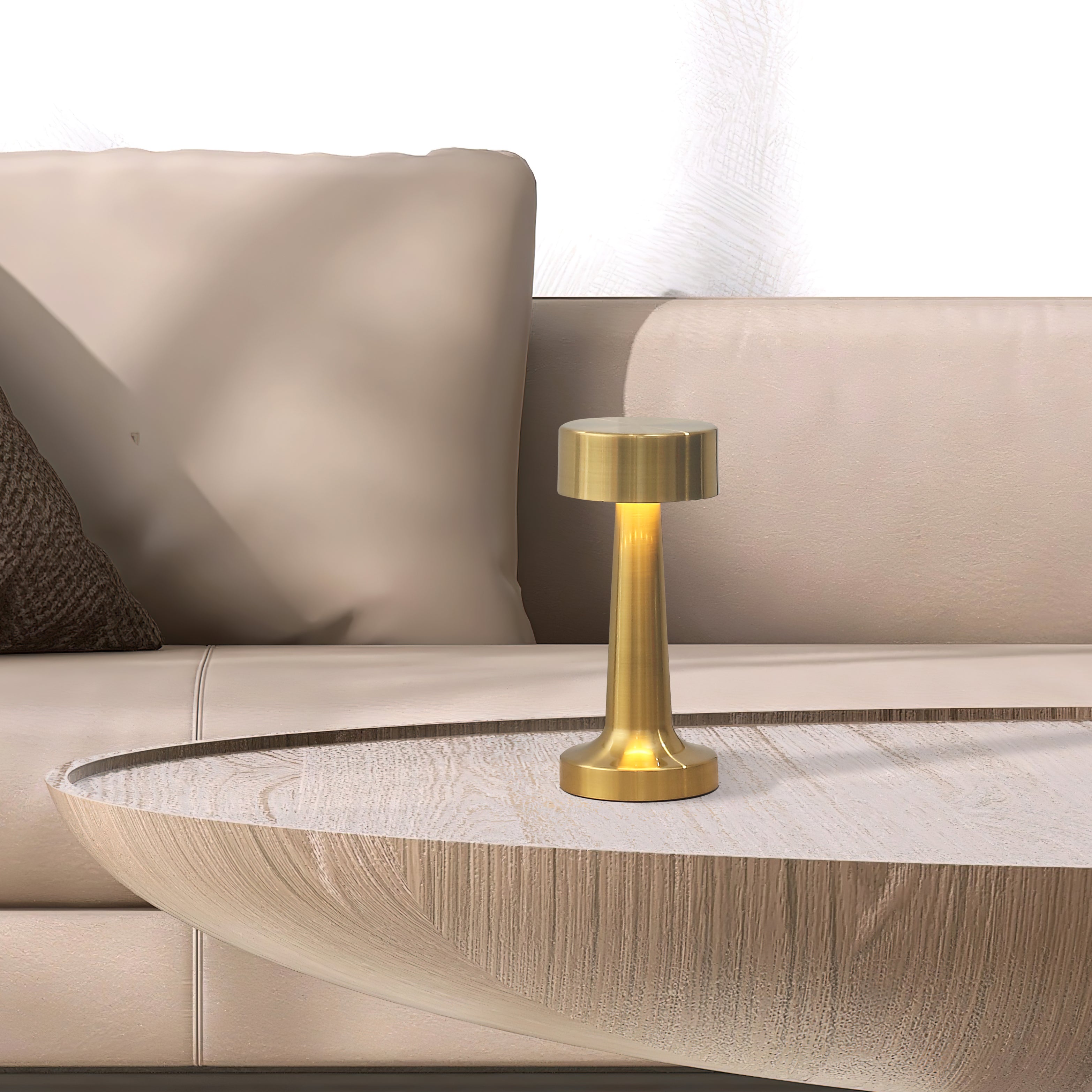 Brushed Brass Dimmable Table Lamp