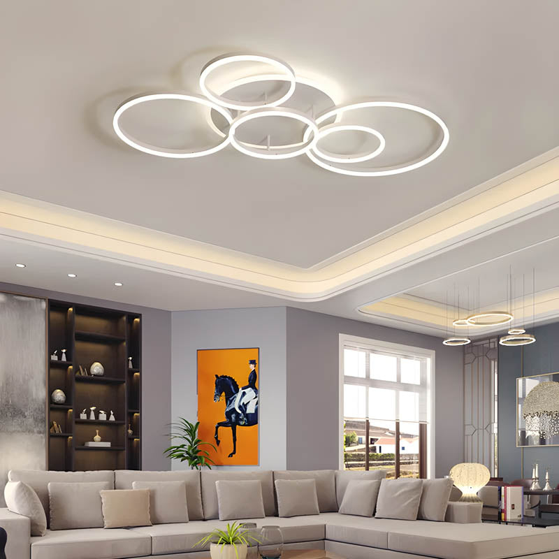 Modern Multi-Ring LED Ceiling Light