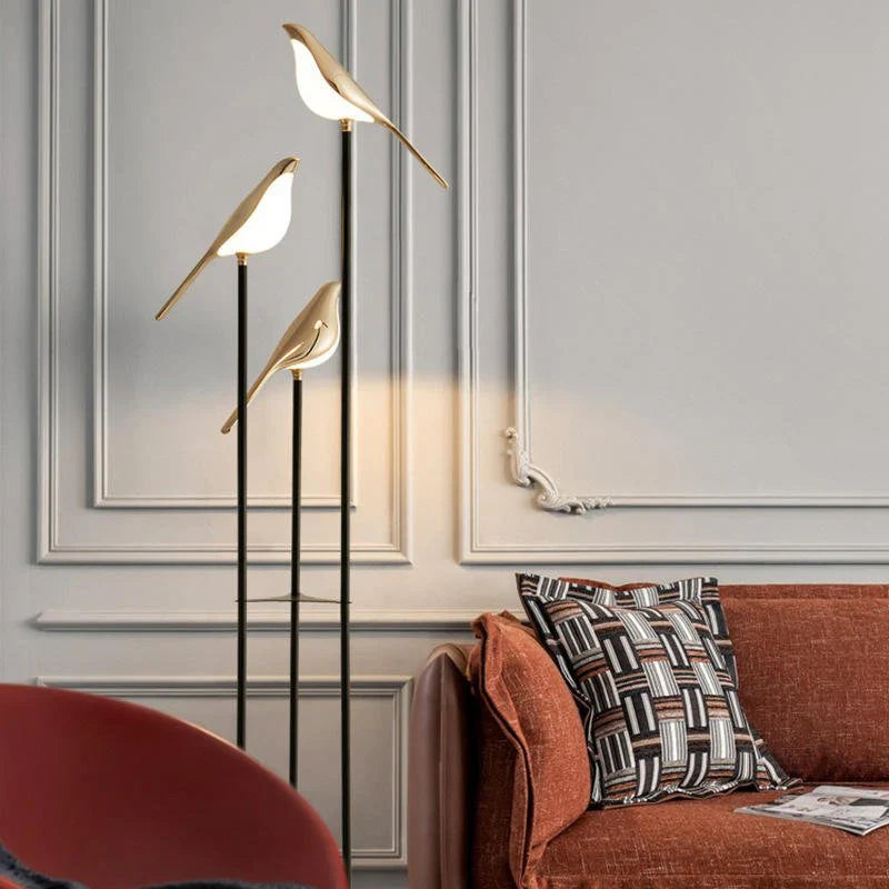 Sculptural Bird Floor Lamp