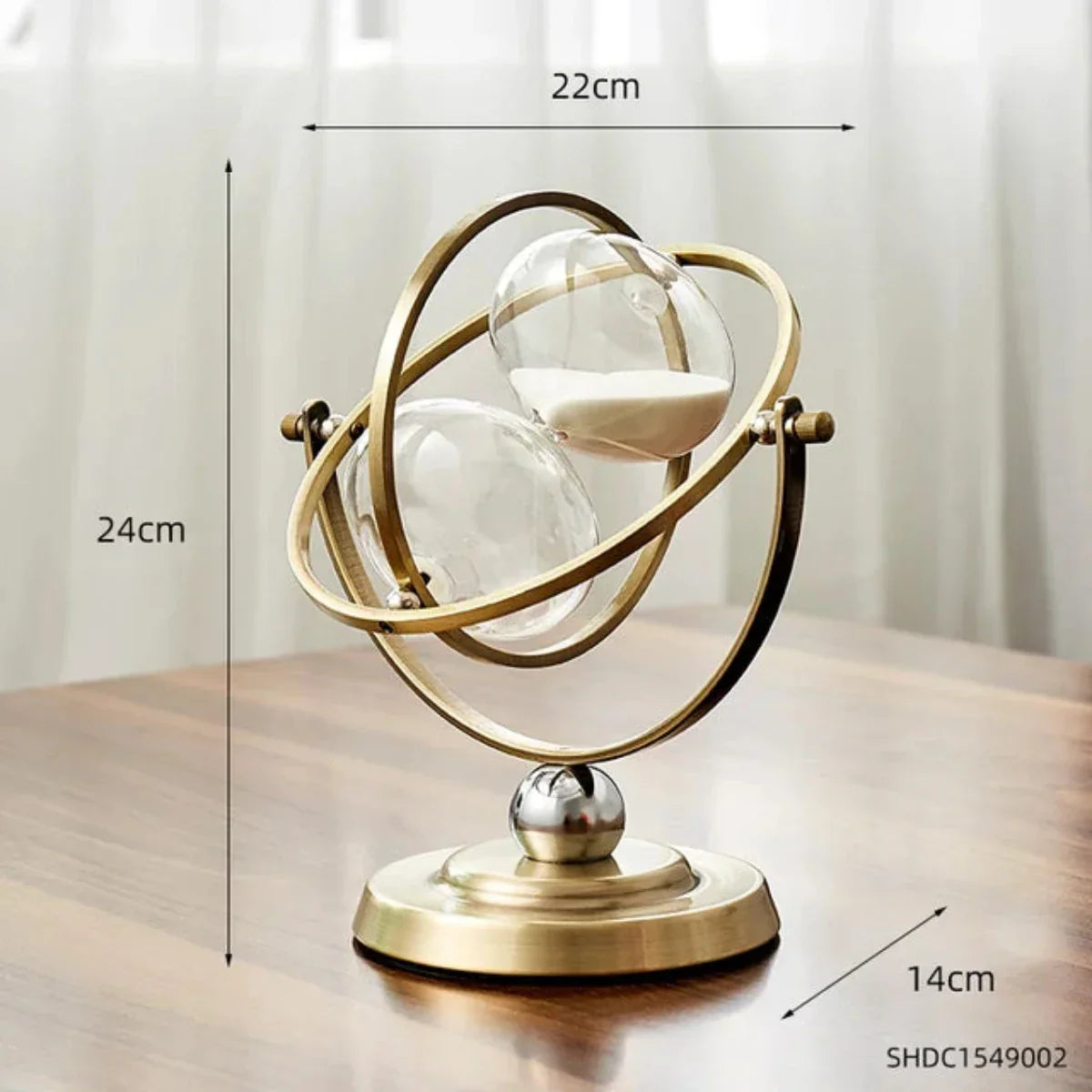 Luxury Hourglass Sand Timer Elegant Metal Frame
